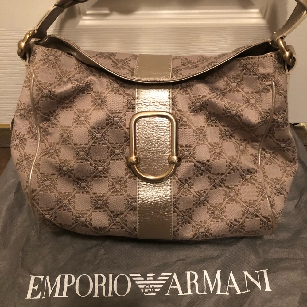 EMPORIO ARMANI PURSE (Hobo Chic Bronze)